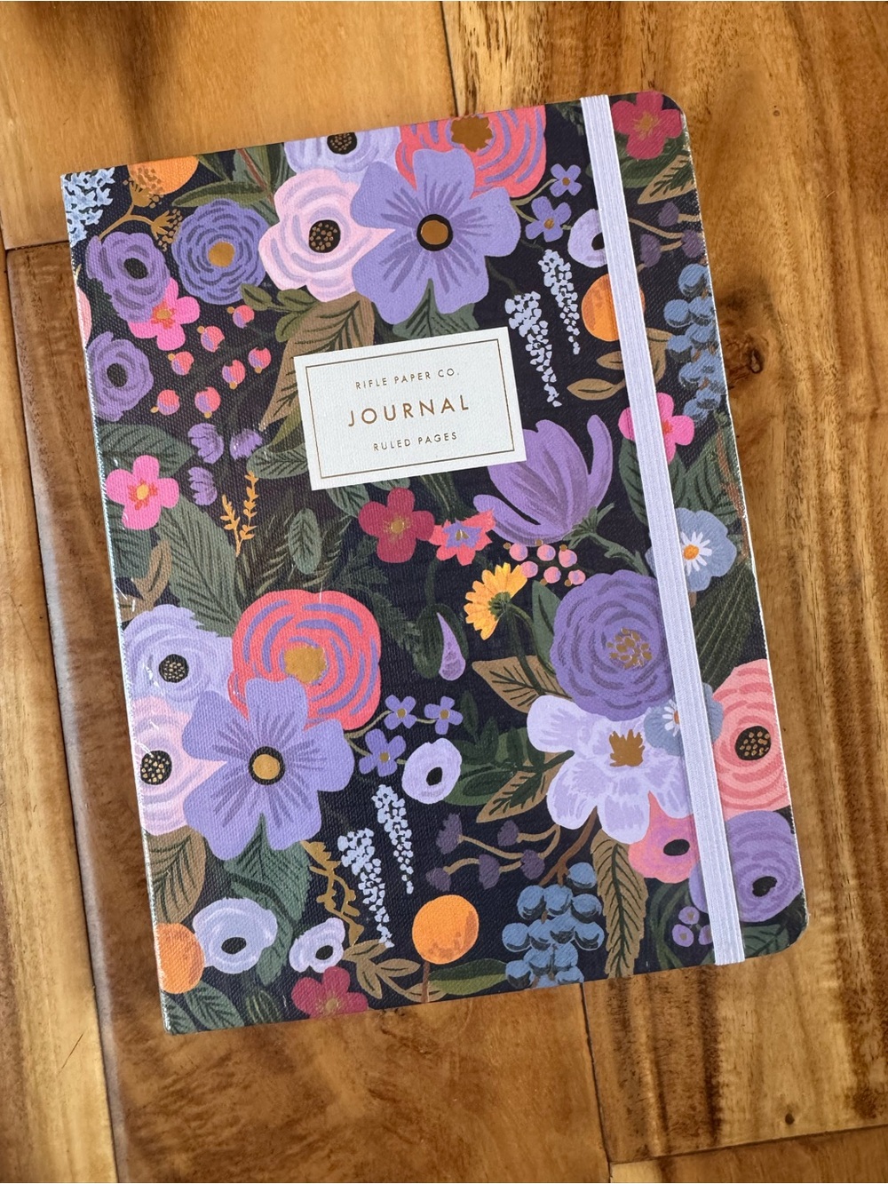 Rifle Paper Co. Lavender Garden Party Floral Journal - Purple w Pen